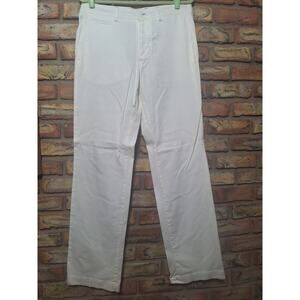 Mason’s Peace & Love White Pants Size 50 34x33 Italy Straight Leg Chino NWOT